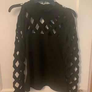 Shein size large black top, tried on only